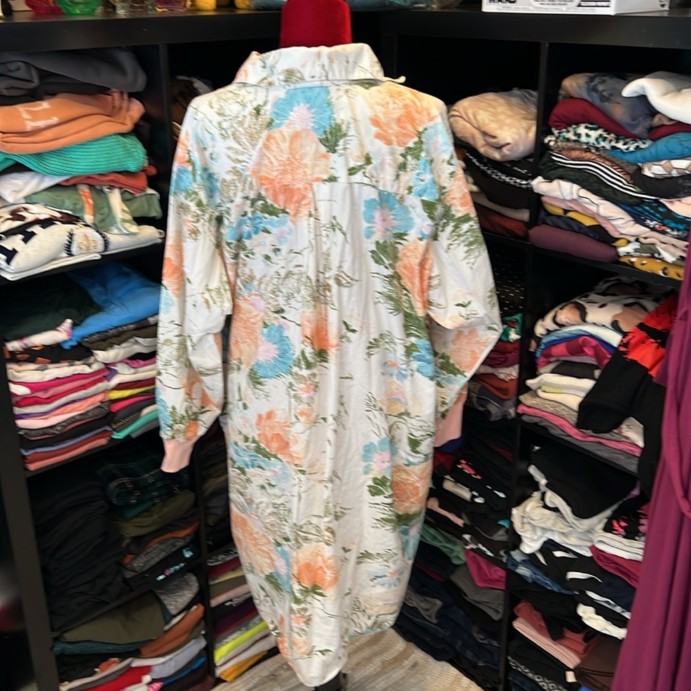 #348. 6/$32-Button down dress. Adini. Large - Picture 7 of 7